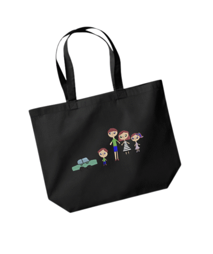 Torba bawełniana z rysunkiem dziecięcym