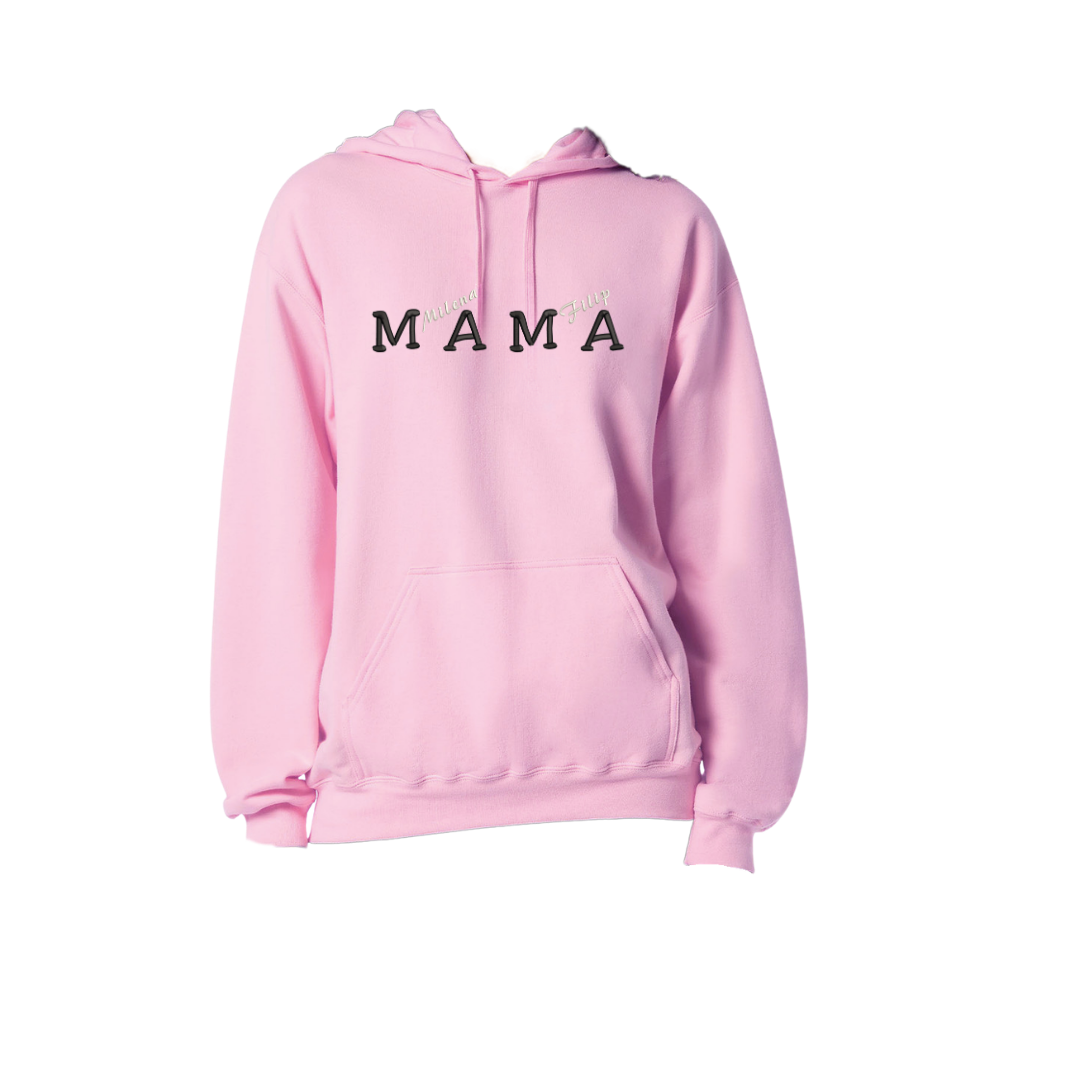 Bluza z kapturem MAMA + imiona dzieci