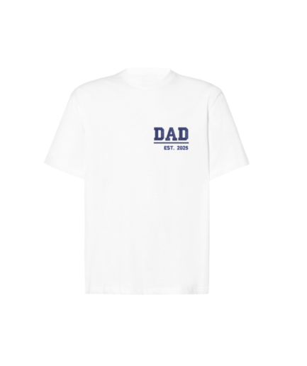 T-shirt oversize DAD + est. Twoja data