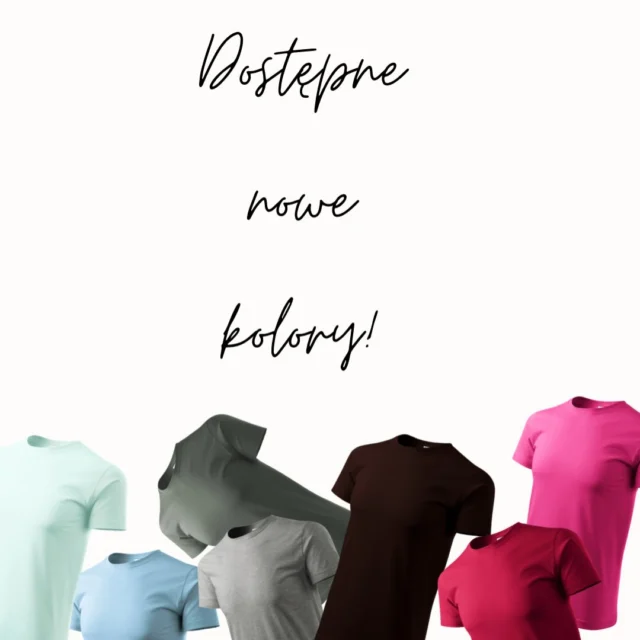 Nowe kolory t-shirtów już dostępne 🤍Ponadczasowe i gotowe na Twój haft ✨
Możesz dodać:
🔹Napis
🔹Grafikę
🔹Haft na podstawie zdjęcia
I stworzyć coś dokładnie swojego.Który kolor wybierasz?🧵Wysylamy projekt do akceptacji przed realizacją